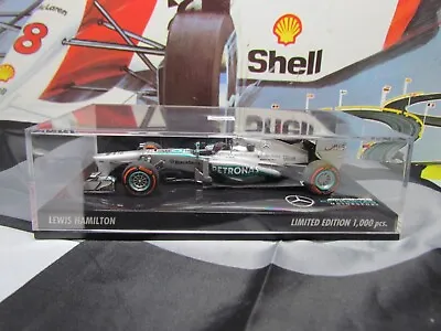 Minichamps /f1 2013 Mercedes Amg-f1 W04 - Lewis Hamilton - 1/43 Scale Model Car • £59.99