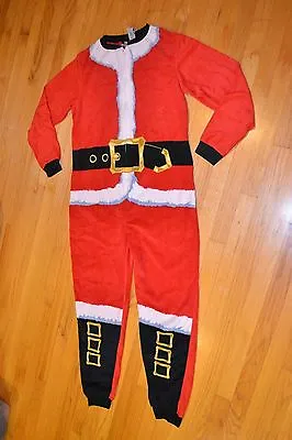 Men's Briefly Stated Santa Claus Union Suit Pajamas One Piece Sleepwear Small • $30