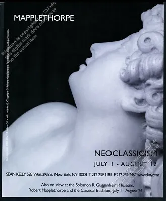 2005 Robert Mapplethorpe Sleeping Cupid Photo NYC Gallery Vintage Print Ad • $9.99
