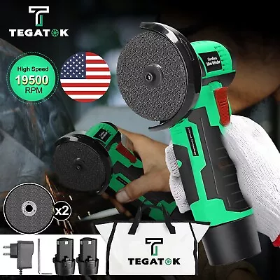 Tegatok Mini 12V Angle Grinder Cordless Brushless Polishing Grinding Machine • $38.99