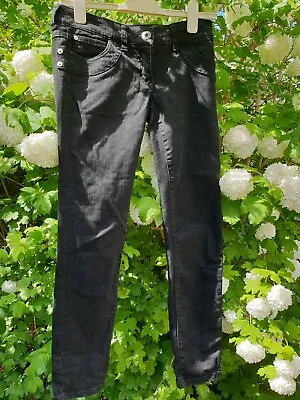 £24.99 • Buy River Island Vintage Skinny Black Denim Jeans Size 8s