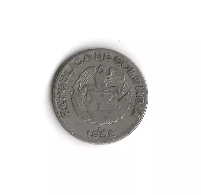 1952 Colombia - 10 Centavos - 427 - Copper Nickel - 2.5g • $0.76