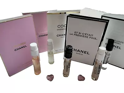 CHANEL Samples SET Women 5 X 2ml MINI MICRO Miniature PERFUME Original TRAVEL • £27.99