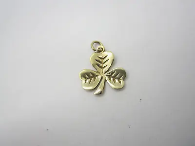 ❤️Vintage 9k 9ct Solid Gold 3 Leaf Clover - European - Good Luck Charm - Pendant • $79.95