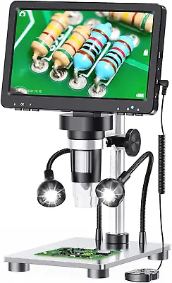 7'' LCD Digital Microscope 1200X 1080P 12MP Coin Jewelry Electronic Board Solder • $117.81