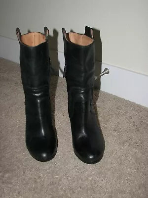 Mondern Vintage Theo Black Leather Boots 40 • $22