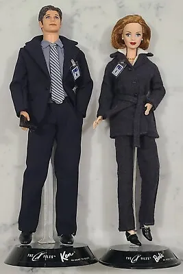 1998 Mattel The X Files Barbie & Ken Gift Set As Scully & Mulder OOB • $25.50