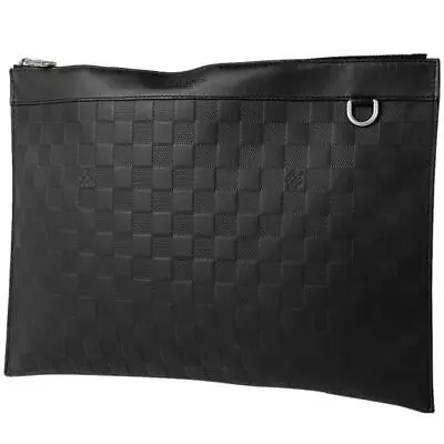 Louis Vuitton Pochette Discovery Clutch Bag Damier Anfini N60112 Men's #BS216 • £403.31