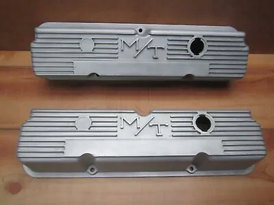 $299.99 • Buy Mickey Thompson Ford FE 390 406 427 428 Vintage M/T Finned Aluminum Valve Covers