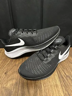 Nike Zoom Pegasus 37 Running Shoes Size 11 Black White • $60