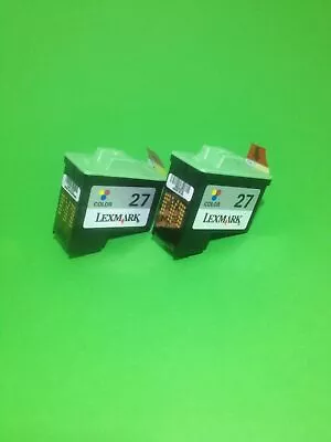 2x Lexmark No.27 New Ink Cartridge Ink Cartridge • £20.89