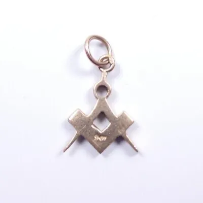 Masonic Pendant 9 Carat Yellow Gold Charm • £85.59