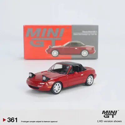 MINI GT 1:64 Mazda Miata MX-5 Alloy Die-cast Vehicle Headlight Up -Red RHD • $28.50