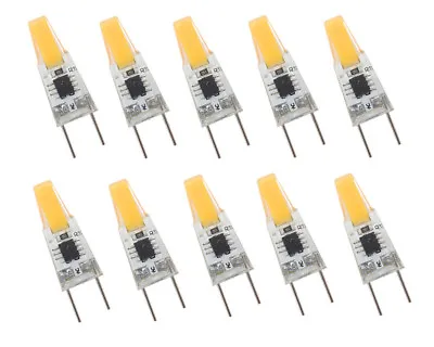 10pcs G8 G8.5 Led Bulb Puck Light COB 1505 LED Cabinet Light 110V Warm White H • $9.39