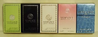 NEW 5 Pc. Versace Mini Perfume & Cologne Collection .17oz Set ~ Women & Men • $75
