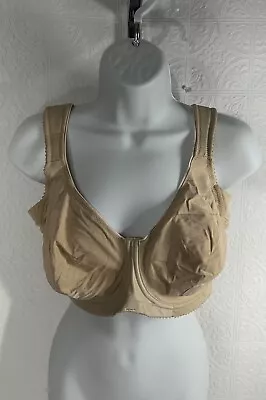 Miss Mary Of Sweden Women's Unpadded Stay Fresh Wired Bra Beige Size 38DD #2034 • $25