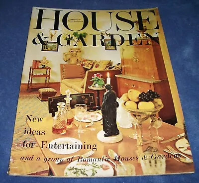 HOUSE AND GARDEN January 1964 VINTAGE Interior Design 1960s HOME • £8.50