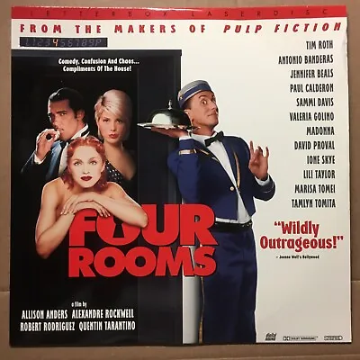 Four Rooms (Laserdisc) Quentin Tarantino Madonna Antonio Banderas Tim Roth Tomei • $19.99