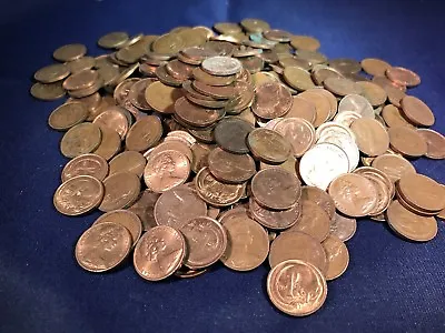 Australian 1 And 2 Cent 950 Grams From Hoard. Bulk. Not Checked For 1968 Or SD. • $59.95