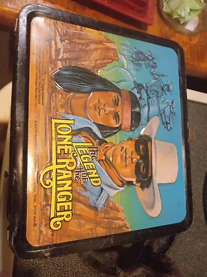 Vintage 1980 The Legend Of The Lone Ranger Metal Lunchbox ~ No Thermos ~ • $30