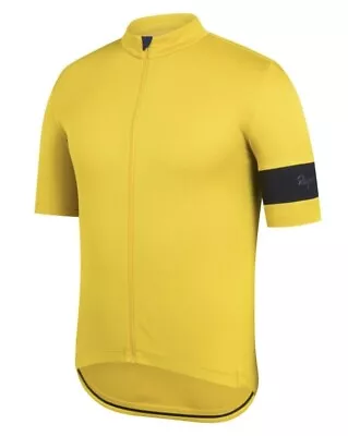 Rapha Mens Classic Jersey T-shirt Team Racing Training Cycling RRP$195 Yellow • $159.99