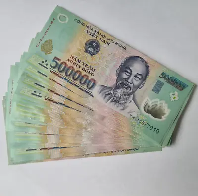 Vietnam (5x 500000 ) DOLLARS BANKNOTE CURRENCY Dong Circulation • $139.99