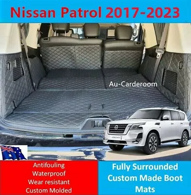 Fits Nissan Patrol Y62 2017-2023 Custom Made Trunk Boot Mats Liner Cargo Cover • $149
