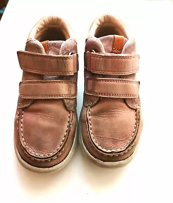 £4.99 • Buy ⭐ CLARKS Girls Hi Top Pink Trainers UK 10 EU28 ⭐