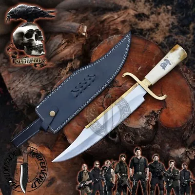 The Expendables Movie Replica Bowie Knife 17  Handmade D2 Steel Survival Knife • $131