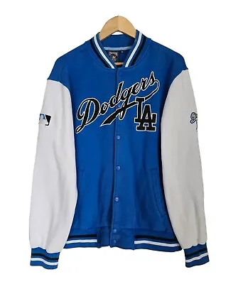 LA Dodgers Majestic Athletic Cooperstown Vintage MLB Varsity Jacket Medium • £58.99