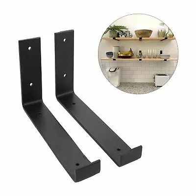 2* Shelf Brackets Universal Handmade Rustic Heavy Duty Industrial Steel Scaffold • £7.99