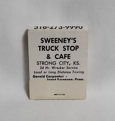 Vintage Sweeney's Truck Stop Cafe Girlie Matchbook Strong City KS Advertising • $12.99