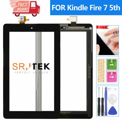 For Amazon Kindle Fire 7 5th Tablet PC Touch Digitizer Sensor Screen Replacement • $15.45