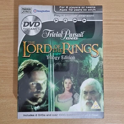 NEW SEALED Trivial Pursuit DVD The Lord Of The Rings Trilogy Edition Game Parker • £7.99