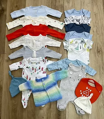 6lbs 2.7kg Premature Tiny Early Small Baby Boys Clothes Starter Set Bundle • £28