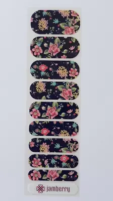 Jamberry August 2016 Tbt Exclusive Brushed Floral Nail Wrap Half Sheet • $3.50