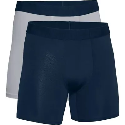 Nib Men Under Armour 1363623 01 Mesh 6  Boxerjock Navy/gry Underwear Boxer Breif • $21.95