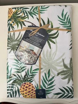 $20 • Buy Tommy Bahama Indoor Outdoor Tablecloth 70” Round Paraguay Pineapple