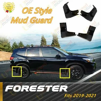 Fit Subaru Forester 2019-21 4pcs Mud Flap Flaps Splash Guards Mudguards Black • $35.99