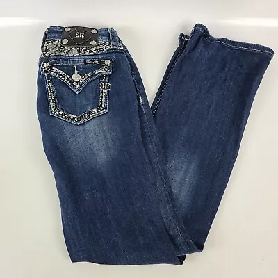 Miss Me Signature Rise Boot Cut Jeans Style Size 26 JP7238B • $59.99