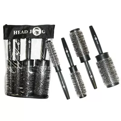 Head Jog Professional Heat Retaining Round Radial Brush Pin Cushion Vent Set • £8.15