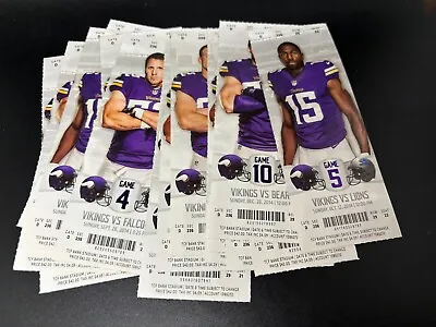 🎟️  Lot (21) NFL Tickets 🏈  Minnesota Vikings Tickets • $12.50