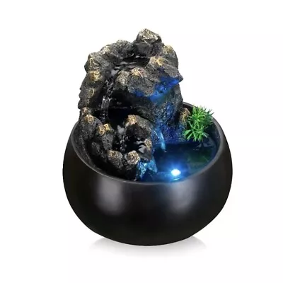 Tabletop Fountain Zen Meditation Indoor Waterfall Office Tabletop Fountain Indoo • $41.99