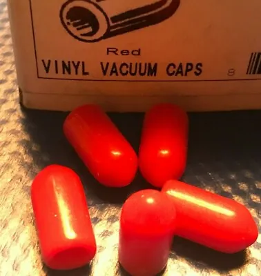 1/4  Vinyl Tubing Caps - Vacuum Line Plugs. Fits GM Ford Chrysler   10x • $12.95