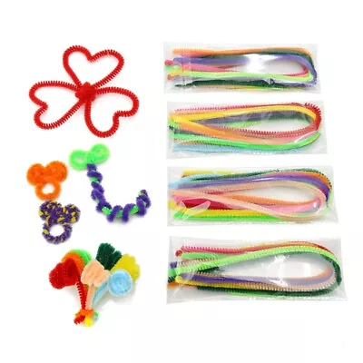 100 Pieces Pipe Cleaners MultiColor Stems For Art Crafts • $15.18