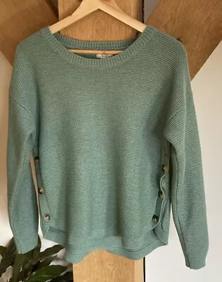 Ladies Fat Face Jumper Pullover Sweater Tunic 14-16* Peppermint Green • £7.99