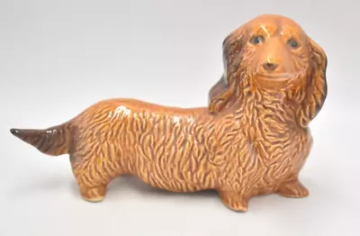 Vintage  Dachshund Dog Figurine Statue Ornament Ceramic Decorative • £14.95