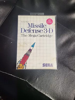 CIB Missile Defense 3-D (Sega Master System 1987) Complete / NICE CART • $7.99