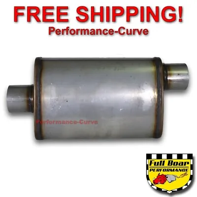 3  O/C Performance Exhaust Muffler High Flow MAX FLOW Stainless Steel 4x9 MF1229 • $49.95