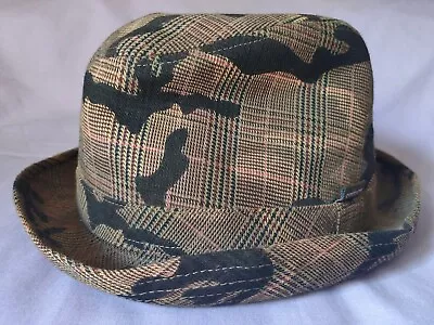 Stussy Fedora Hat Camoflauge Pattern Rare Unique Design Official Cotton  • $55